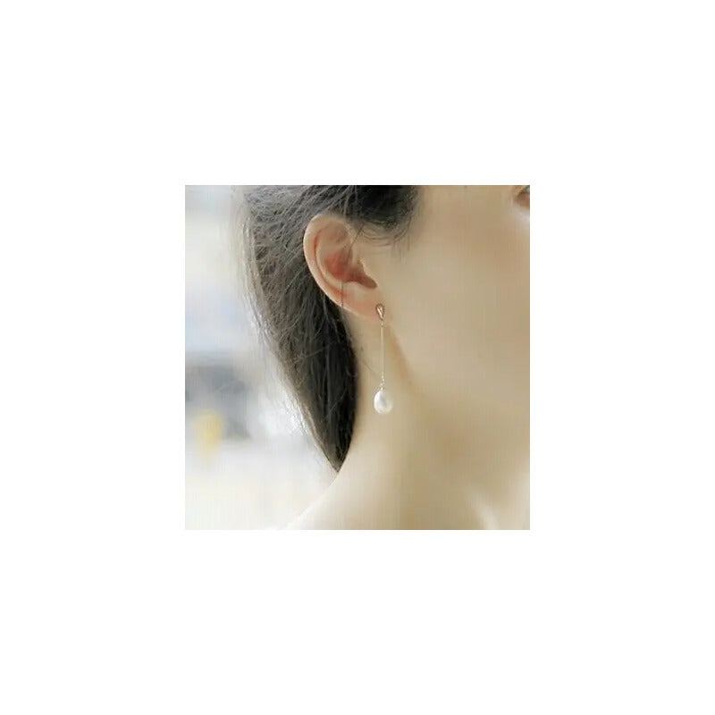 Par Aretes Perlas Naturales Freshwater Plata925 Novia Regalo